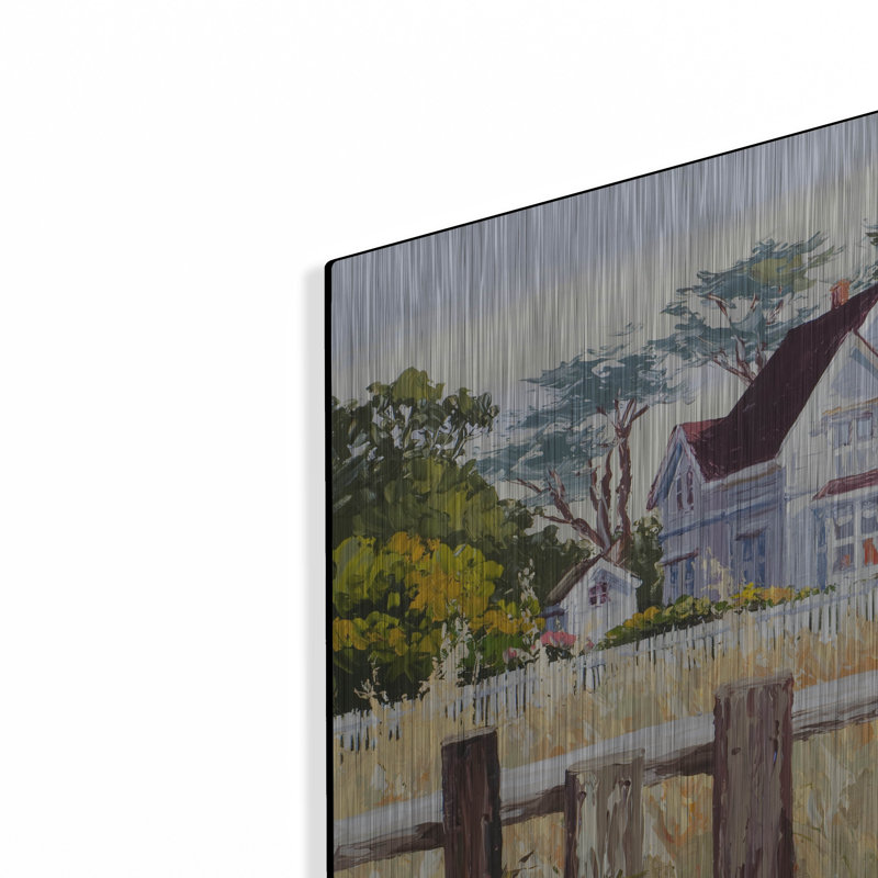  «Victorian Triptych 3» par Erin Dertner, art mural en métal, 24 po x 24 po