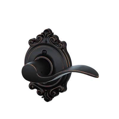 Accent Lever with Brookshire Trim Non-Turning Lock