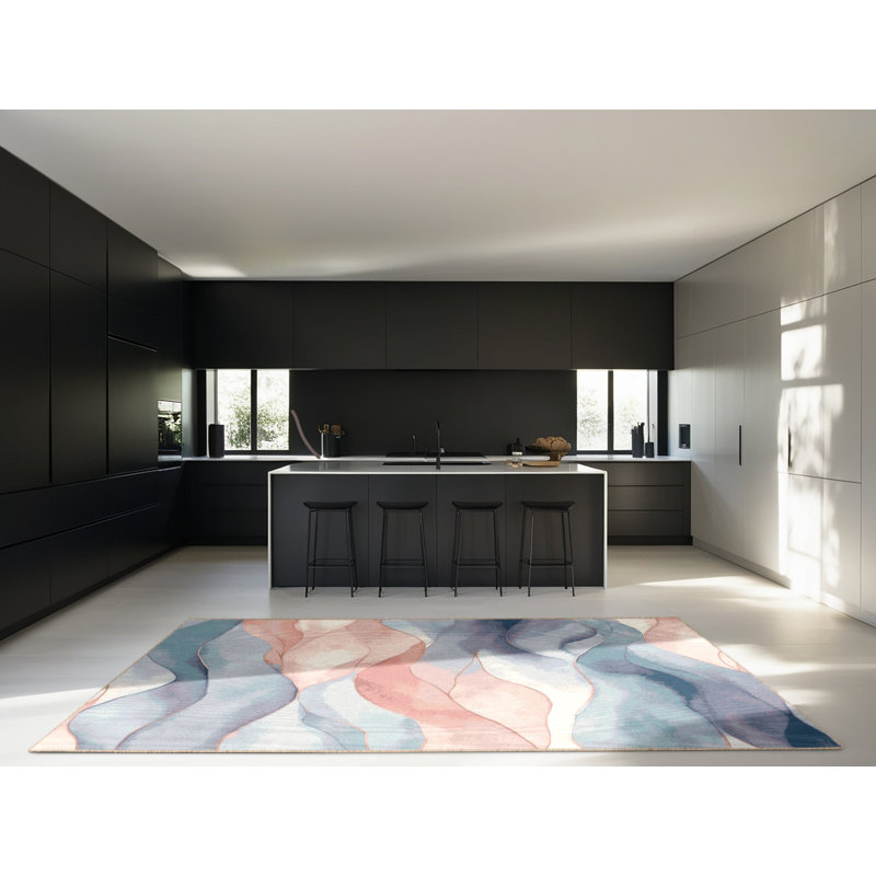 Soft Waters Rug, Square 3'