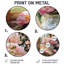 Décoration murale ronde en métal Pesce - Bouquets assortis-154203402