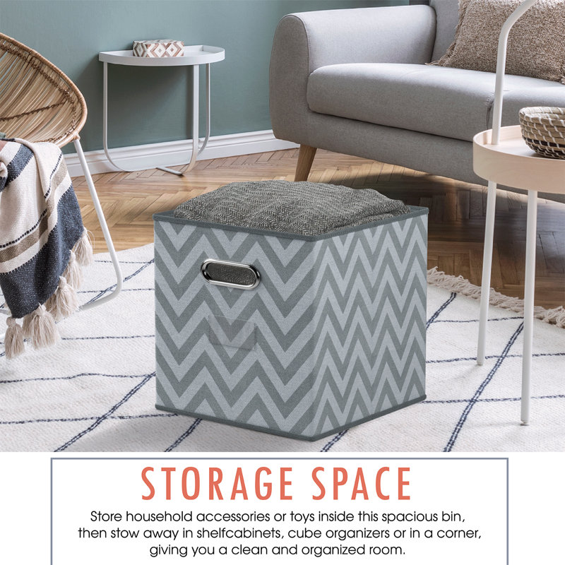 Rebrilliant Cardboard/Paper Bin, Grey