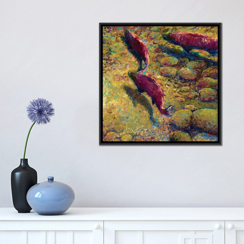 « cork creek », reproduction d’art sur toile tendue, H 12 po x l 12 po x P 0,75 po, Toile tendue, Pas de tapis