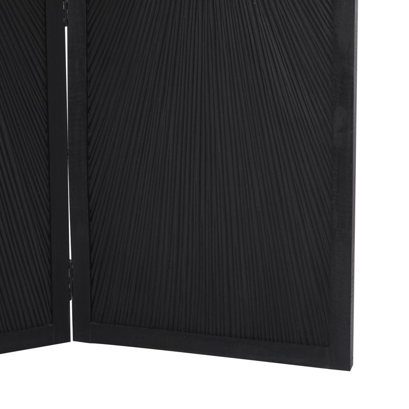 Paravent Sweetgrove, H 70 po x l 59 po x P 1 po, Noir
