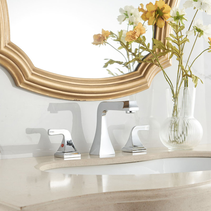 Widespread 2-handle Bathroom Faucet with Drain Assembly
