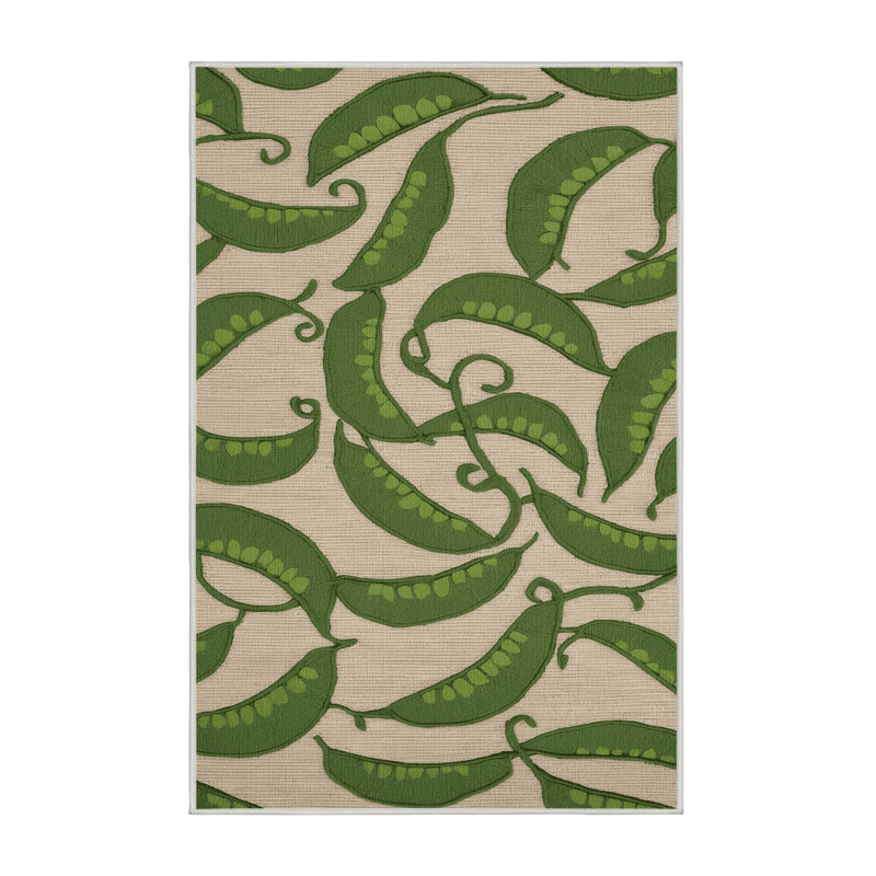  Tapis lavable pois pois mange-tout, Tapis de couloir 2 pi x 4 pi