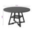 Round Dining Table Farmhouse Kitchen Table,Space Saving Dinner Table For Kitchen & Dining Room-884545938-884545939