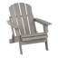 Chaise Adirondack pliante en bois gaufré surdimensionnée avec dossier et siège pré-assemblés, chaise de patio en bois pour patio-855916103