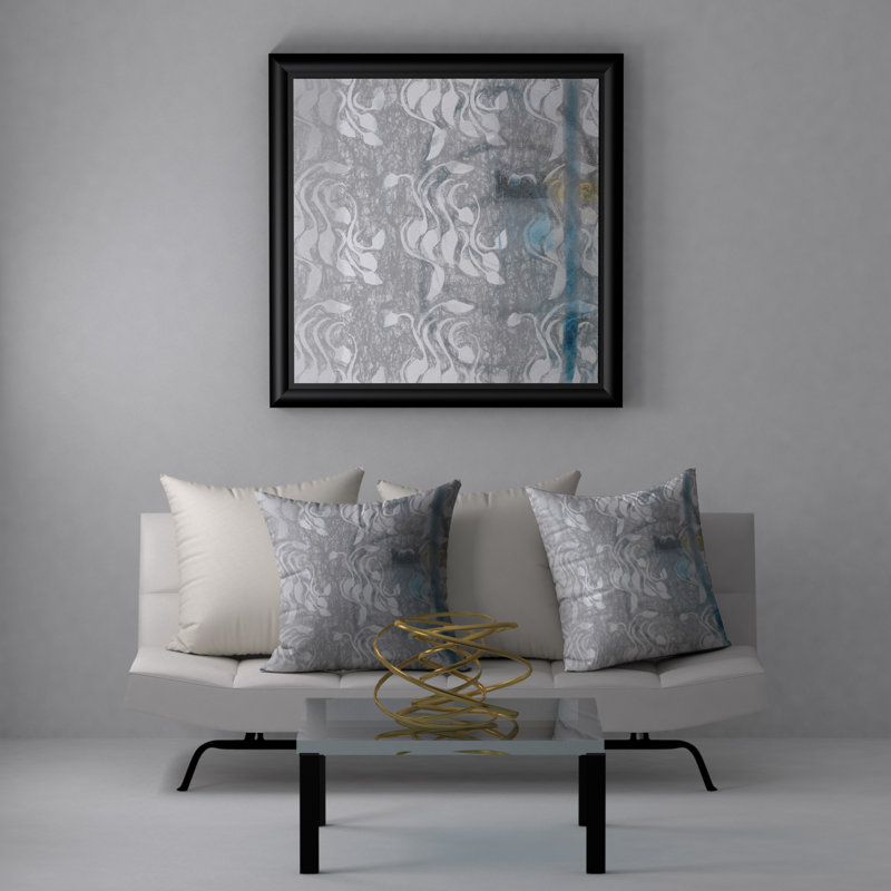 Housse d’oreiller carrée brillante Fab, 18" x 18"