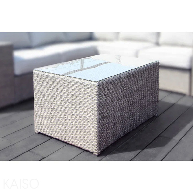 Fully Assembled Coffee Table, Gray Mix