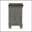Mobilier de chambre classique style transitionnel rustique et café à 2 tiroirs gris à 2 tiroirs