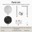 Porte-papier hygiénique sur pied en acier inoxydable SUS304-105340847