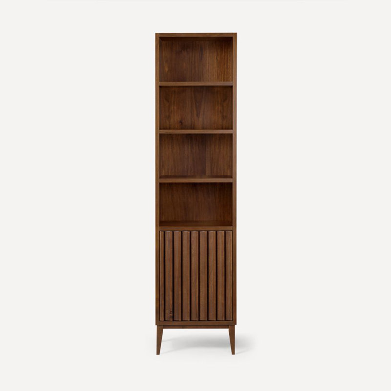 Sinca Freestanding Linen Cabinet, Walnut