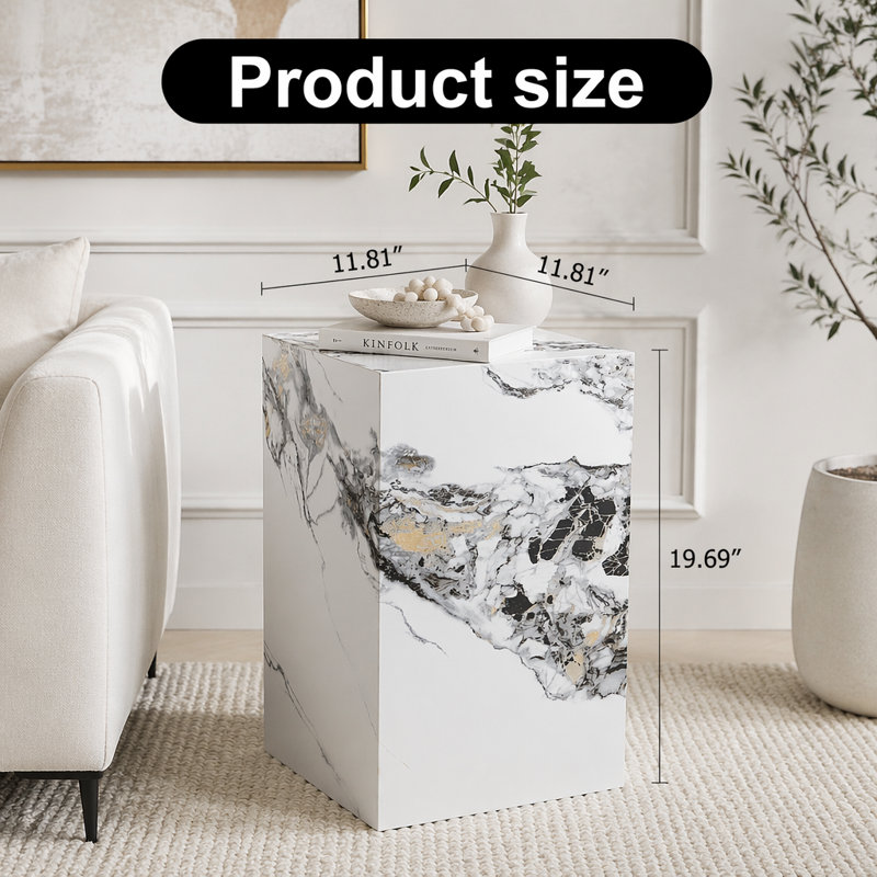 Table de bout Modern, Blanc