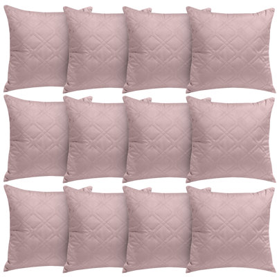 Aspire Homeware Diamond-Pattern Square Velvet Cushion Cover