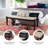 Donner Cane Back Cushioned Bench-1559436345