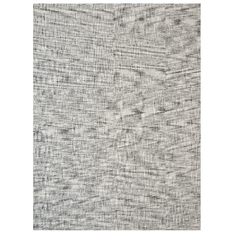 Wool Abstract Area Rug, Rectangle 10' x 14'