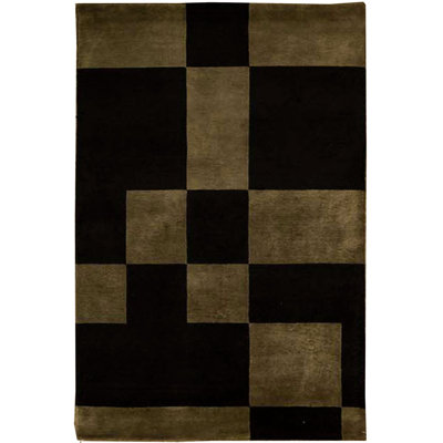 Hand-Knotted High-Quality Black Area Rug