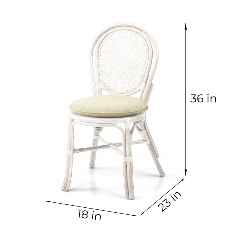 Chetana Glynda Round 37.5'' Dining Set, White, White