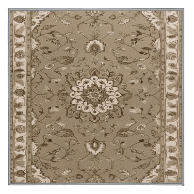 Machine Washable Tabriz Gray Area Rug