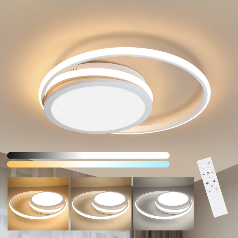Anivea LED Flush Mount, White