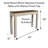 Hand-crafted Solid Wood White Washed Console Table With Drawer