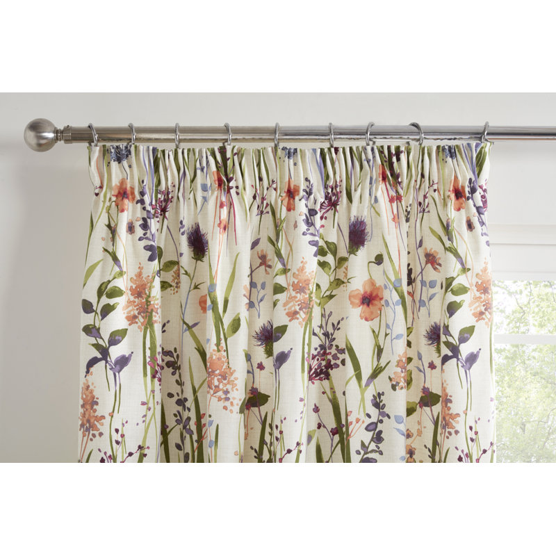 Longbridge Polyester Blend Semi Sheer Curtain Pair, Width 117 x Drop 183 cm