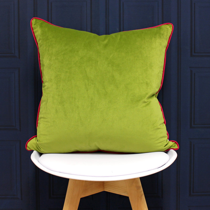 Oliver Square Throw, Lime/Hot Pink, Pillow Cover Only - No Insert