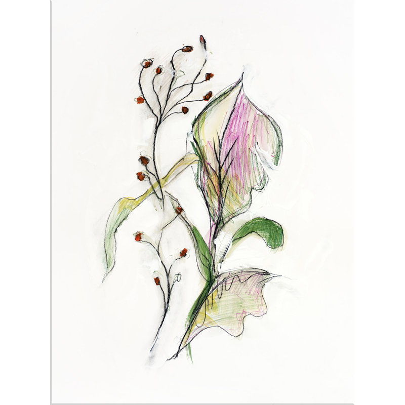 Leaf And Flower 4 Print