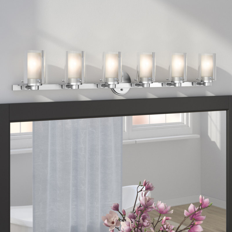 Éclairage de salle de bain à intensité variable 6 lumières Armantas, Chrome poli