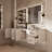 Geneva 84" Wall-Mounted Double Bathroom Vanity Set-1026008432-940851237