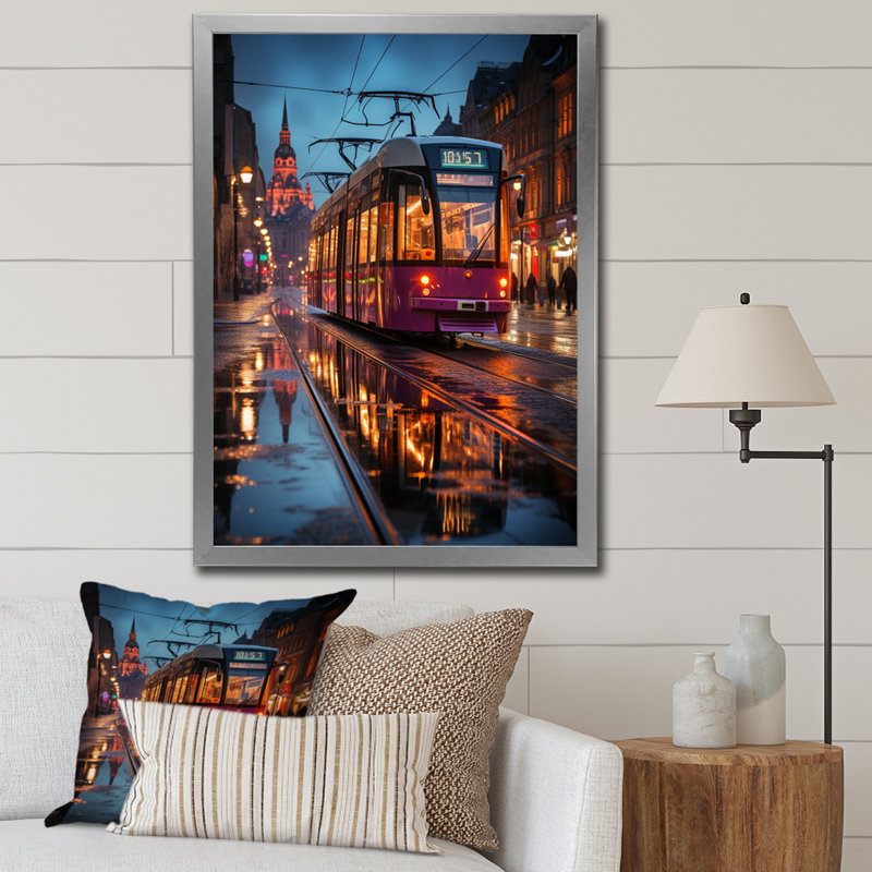 Copenhague, beau paysage urbain Spot I, H 44 po x l 34 po x P 1,5 po, Impression argent sur toile encadrée