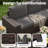 Outdoor Wicker Sectional Conversation Set With Wide Armrest-1521604334