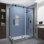Cabine de douche rectangulaire sans cadre Langham L 68 po - 72 po x P 32 po x H 80 po Langham