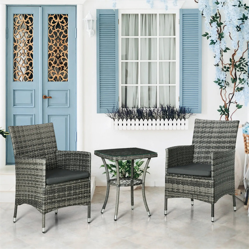 2 - Person Patio Dining Set Table,