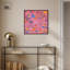 Art mural Maximalist sous-sol en toile rose par Art Remedy-104334620-104334613