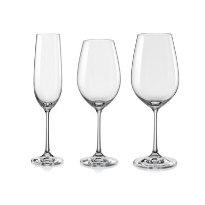 Red Vanilla 36-Piece Assorted Glassware Set