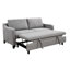 Futon moderne gris et blanc, convertible 3 en 1 avec canapé-lit, réglable, tissu de lit de salon 69 po
