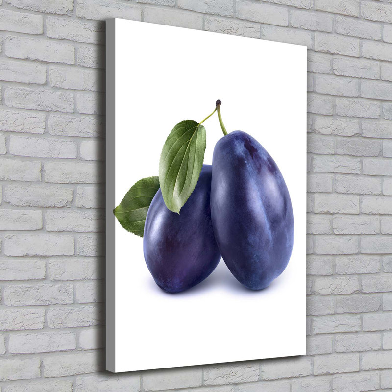 Plums - Wrapped Canvas Print
