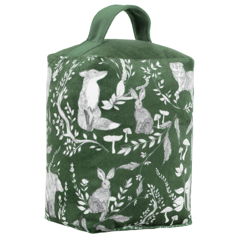 Buckthorn Polyester Weighted Floor Stop, Evergreen