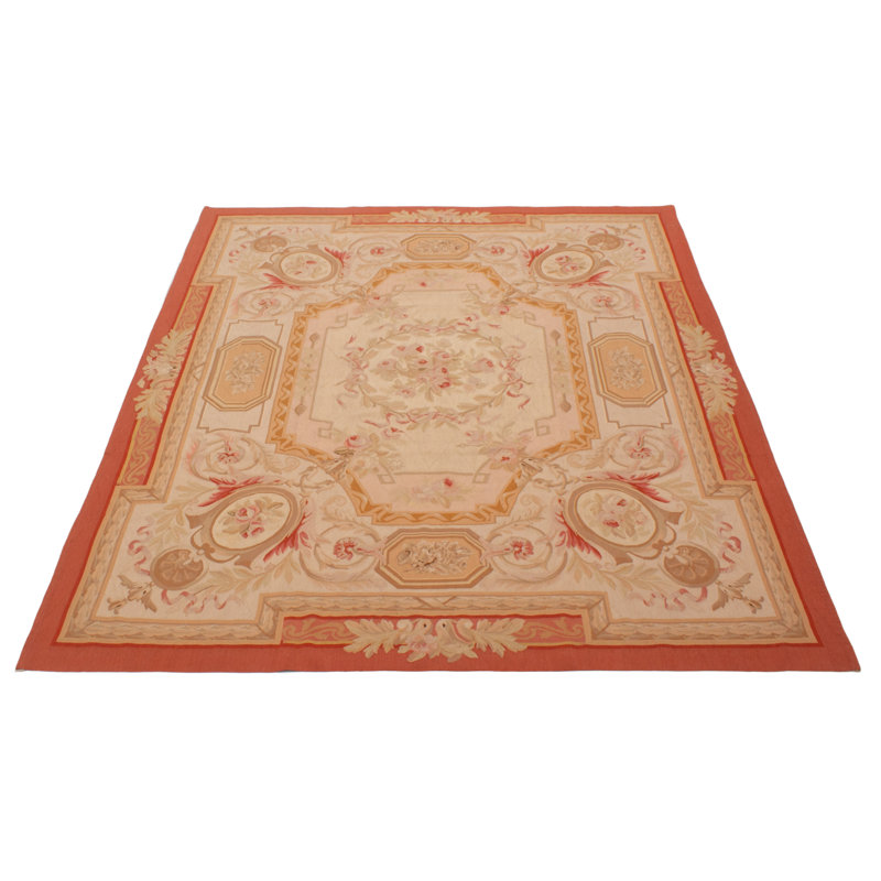 Tapisserie ivoire Dynasty Kilim 7 pi 7 po x 9 pi 4 po