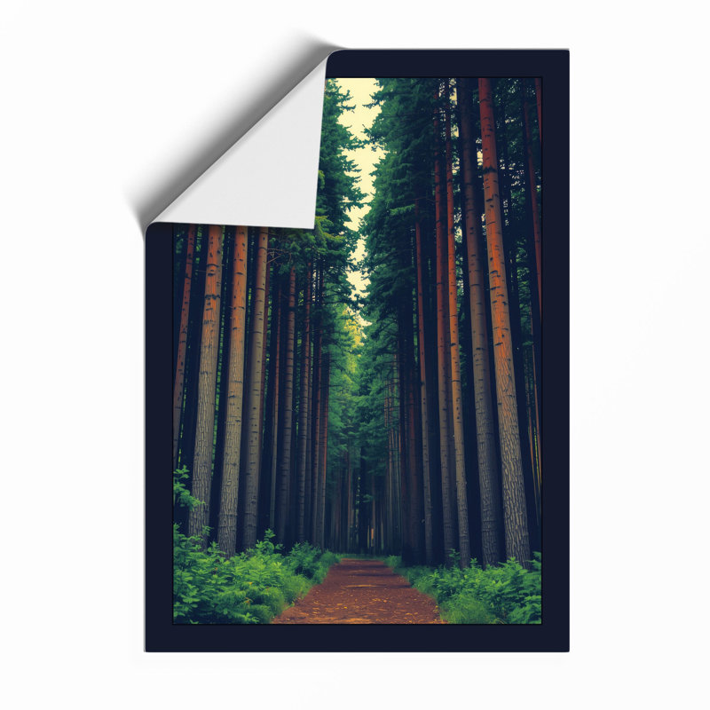 Path Through The Pines Scandinavian - Print, Unframed, A4 - 29.7 x 21.0 cm