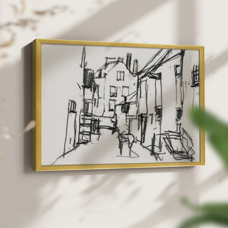Croquis rétro, VI, reproduction encadrée