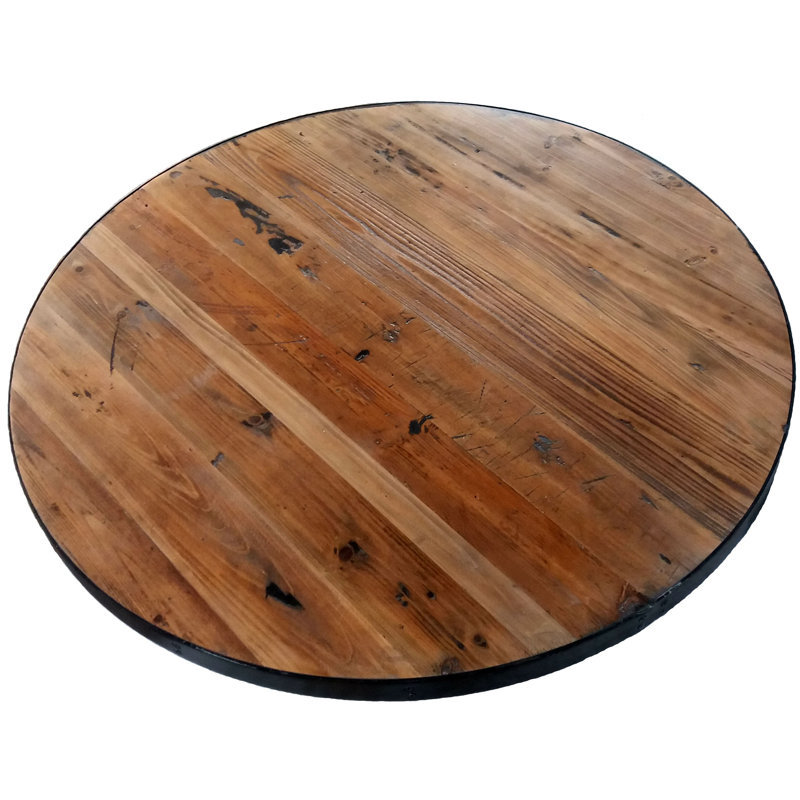 Plateau de table rond The The Rustic Prairie , H 1,5 po x L 60 po x l 60 po
