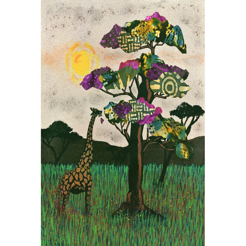 «Planes of Afrique II», peinture sur toile, H 36 po x l 24 po