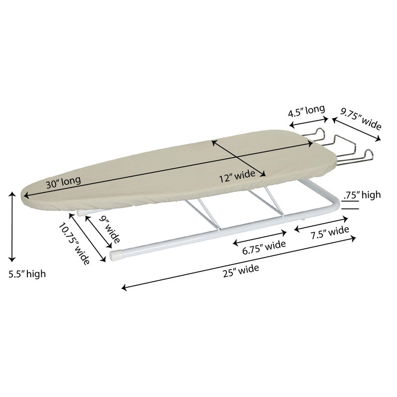 Abbygail Wood Tabletop Ironing Board