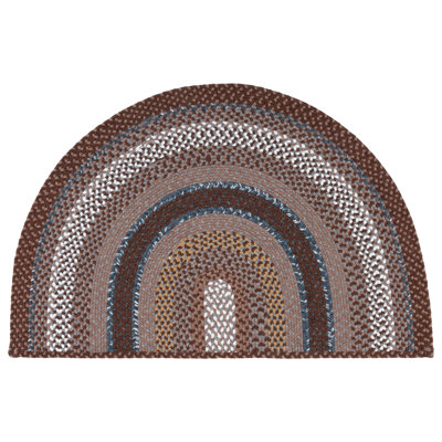 Liptak Braided Hand Woven Performance Machine Washable Geometric Indoor/Outdoor Area Rug