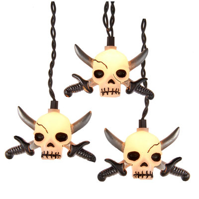 12' UL 10L Skull With Silver Sword Light Set