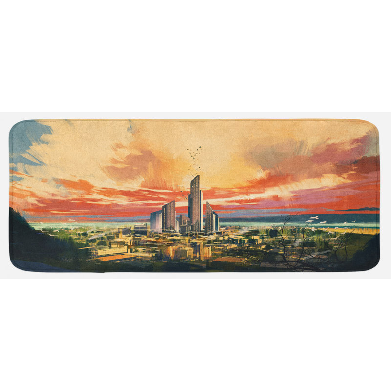 Tapis de cuisine cityscape