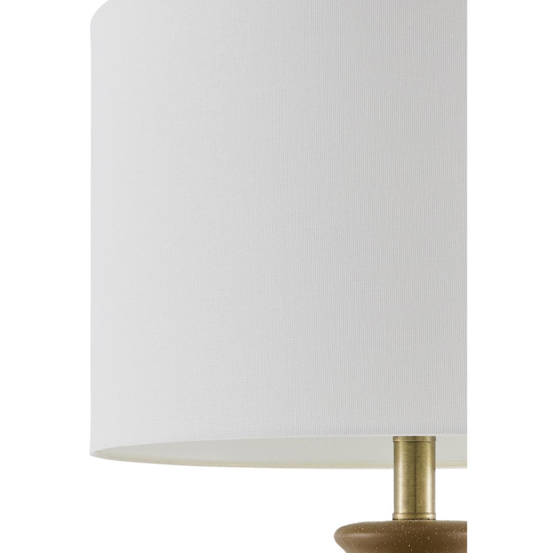 Booker Cerria Table Lamp, Brown, White