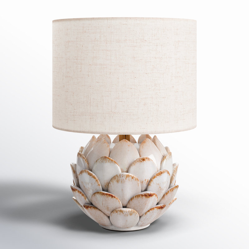 Mini lampe de table Landci Carciofo, 12", Cream